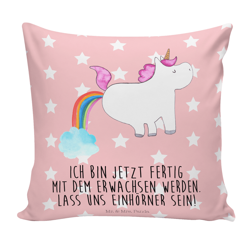 40x40 Kissen Einhorn Pupsend Kissenhülle, Kopfkissen, Sofakissen, Dekokissen, Motivkissen, Einhorn, Einhörner, Einhorn Deko, Pegasus, Unicorn, Pups, Regenbogen, Glitzer, Einhornpower, Erwachsenwerden, Spaß, lustig, Freundin