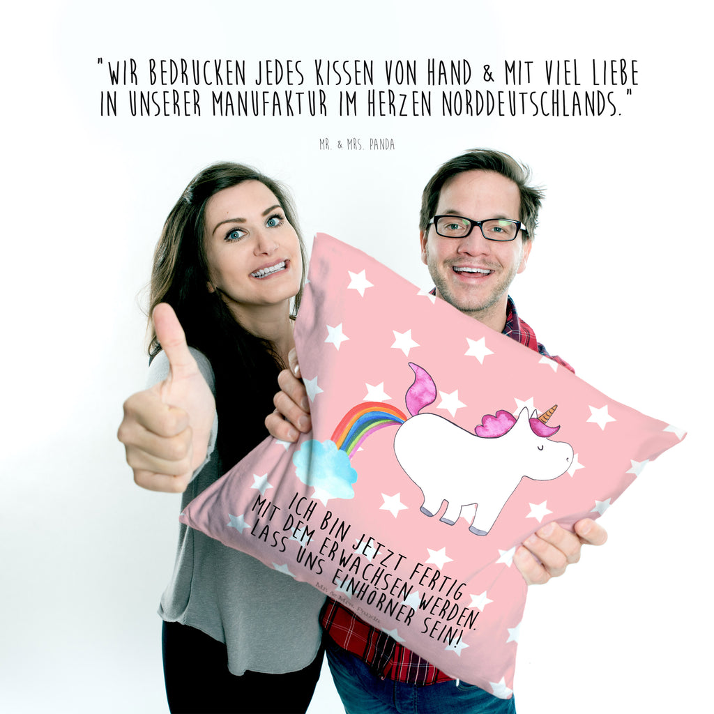 40x40 Kissen Einhorn Pupsend Kissenhülle, Kopfkissen, Sofakissen, Dekokissen, Motivkissen, Einhorn, Einhörner, Einhorn Deko, Pegasus, Unicorn, Pups, Regenbogen, Glitzer, Einhornpower, Erwachsenwerden, Spaß, lustig, Freundin