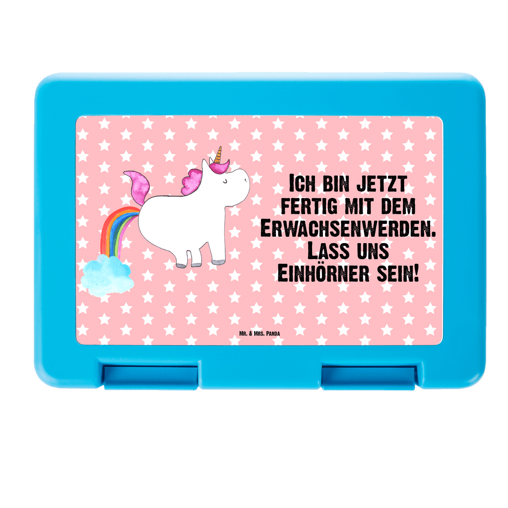 Brotdose Einhorn Pupsend Brotbox, Snackbox, Lunch box, Butterbrotdose, Brotzeitbox, Einhorn, Einhörner, Einhorn Deko, Pegasus, Unicorn, Pups, Regenbogen, Glitzer, Einhornpower, Erwachsenwerden, Spaß, lustig, Freundin