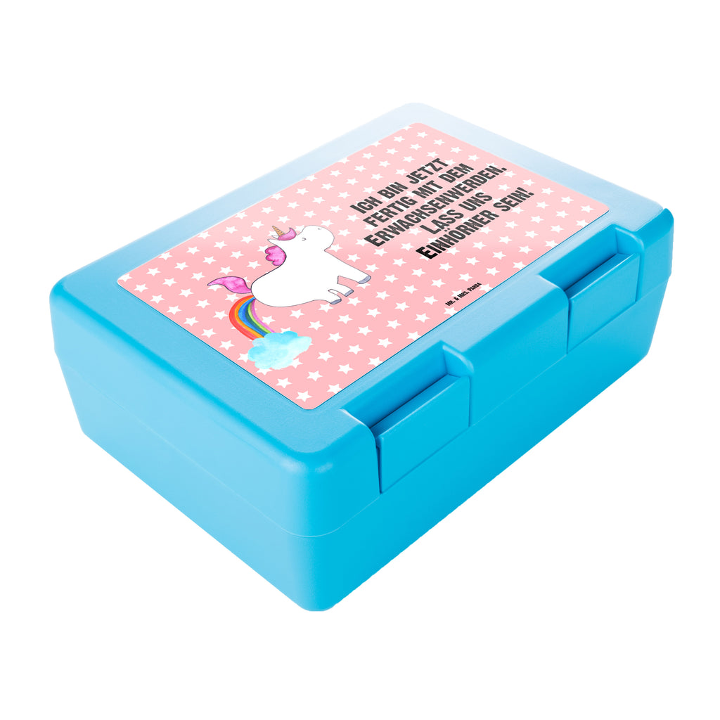 Brotdose Einhorn Pupsend Brotbox, Snackbox, Lunch box, Butterbrotdose, Brotzeitbox, Einhorn, Einhörner, Einhorn Deko, Pegasus, Unicorn, Pups, Regenbogen, Glitzer, Einhornpower, Erwachsenwerden, Spaß, lustig, Freundin