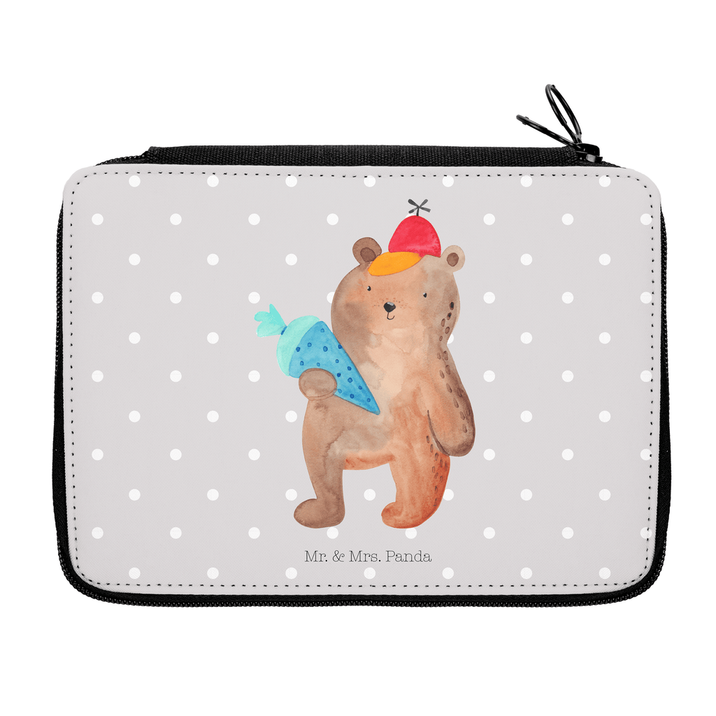 Federmappe Bär mit Schultüte Federmappe, Stiftetasche, Stifte Etui, Schule, Einschulung, Geschenk, Kind, Schüler, Schülerin, Stifterolle, Federmäppchen, Motiv, Grundschule, Federmäppchen bedruckt, Büro Stifte Etui, Bestückte Federmappe, Kinder Federmappe, Federmappe Einschulung, Bär, Teddy, Teddybär, Bär Motiv, Schultüte, Erster Schultag Geschenk, Einschulung Geschenk, Schule Geschenk, Schulanfang, Schulbeginn