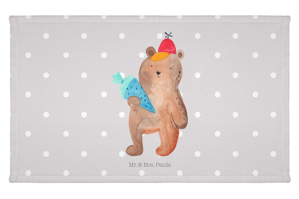 Gäste Handtuch Bär mit Schultüte Gästetuch, Reisehandtuch, Sport Handtuch, Frottier, Kinder Handtuch, Bär, Teddy, Teddybär, Bär Motiv, Schultüte, Erster Schultag Geschenk, Einschulung Geschenk, Schule Geschenk, Grundschule, Schulanfang, Schulbeginn