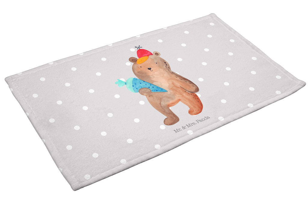 Gäste Handtuch Bär mit Schultüte Gästetuch, Reisehandtuch, Sport Handtuch, Frottier, Kinder Handtuch, Bär, Teddy, Teddybär, Bär Motiv, Schultüte, Erster Schultag Geschenk, Einschulung Geschenk, Schule Geschenk, Grundschule, Schulanfang, Schulbeginn