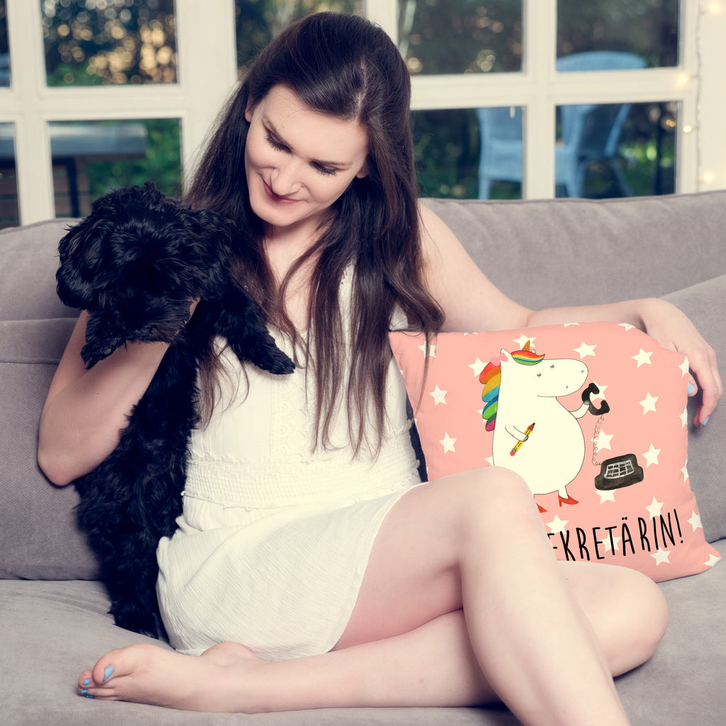 40x40 Kissen Einhorn Sekretärin Kissenhülle, Kopfkissen, Sofakissen, Dekokissen, Motivkissen, Einhorn, Einhörner, Einhorn Deko, Pegasus, Unicorn, Sekretärin, Büro, Rechtsanwältin, Rechtsanwaltsgehilfin, Steuerbüro, Steuerkanzlei, Bürokraft, Bürohilfe