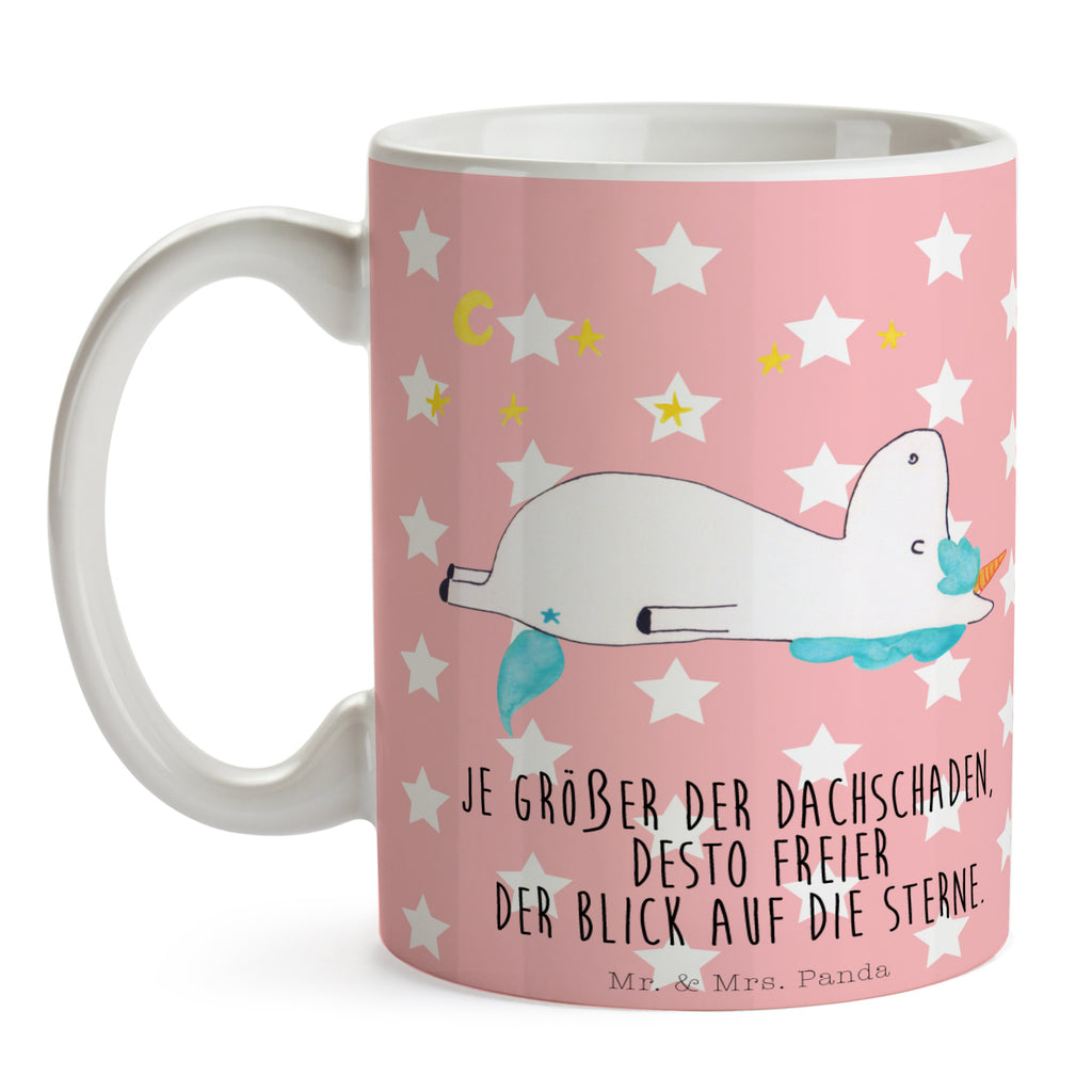 Tasse Einhorn Sternenhimmel Becher, Kaffeetasse, Kaffeebecher, Tee, Frühstück, Büro, Einhorn, Einhörner, Einhorn Deko, Pegasus, Unicorn, Sterne, Dachschaden, Verrückt, Sternenhimmel