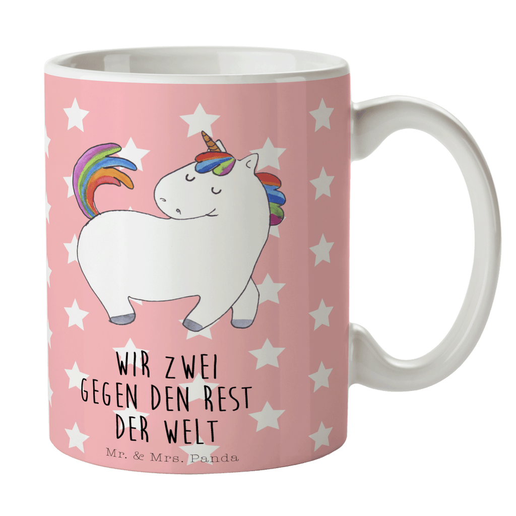 Tasse Einhorn stolzierend Einhorn, Einhörner, Unicorn, stolz, anders, bunt, Pferd, Reiter, Reiten, Freundin, Geschenk Becher, Kaffeetasse, Kaffeebecher, Tee, Frühstück, Büro  Einhorn, Einhörner, Einhorn Deko, Pegasus, Unicorn