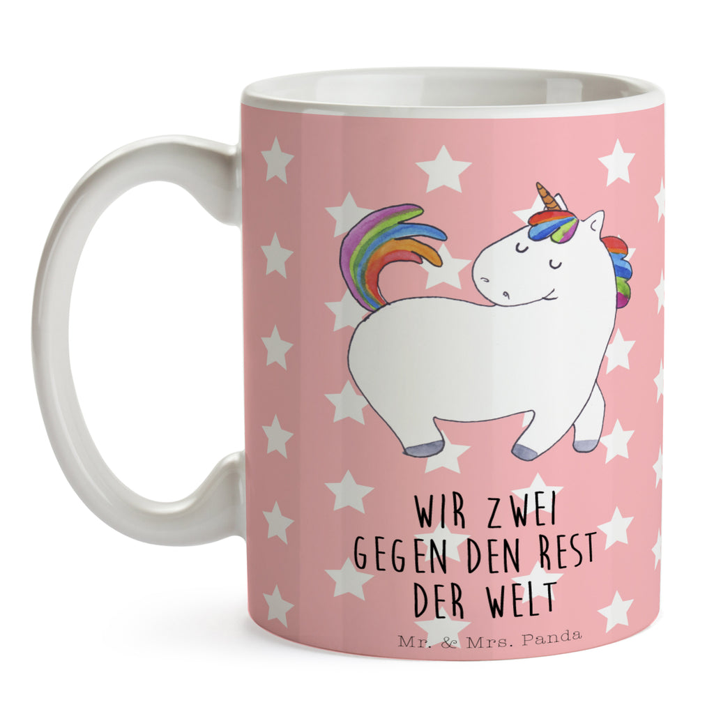 Tasse Einhorn stolzierend Einhorn, Einhörner, Unicorn, stolz, anders, bunt, Pferd, Reiter, Reiten, Freundin, Geschenk Becher, Kaffeetasse, Kaffeebecher, Tee, Frühstück, Büro  Einhorn, Einhörner, Einhorn Deko, Pegasus, Unicorn