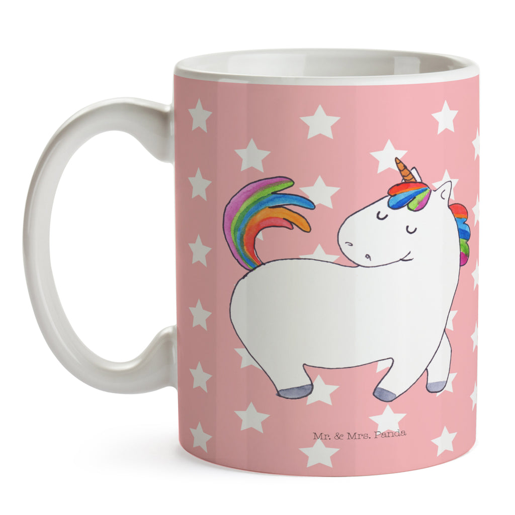 Tasse Einhorn stolzierend Einhorn, Einhörner, Unicorn, stolz, anders, bunt, Pferd, Reiter, Reiten, Freundin, Geschenk Becher, Kaffeetasse, Kaffeebecher, Tee, Frühstück, Büro  Einhorn, Einhörner, Einhorn Deko, Pegasus, Unicorn