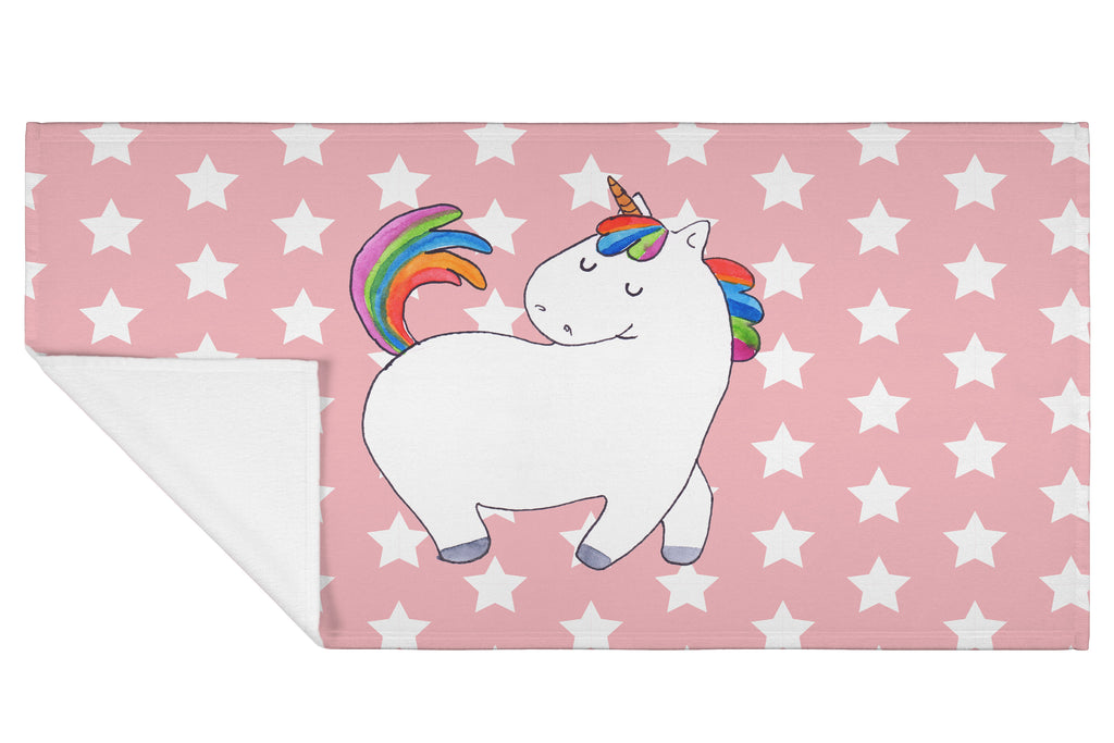 50 x 100 Handtuch Einhorn stolzierend Handtuch, Badehandtuch, Badezimmer, Handtücher, groß, Kinder, Baby, Einhorn, Einhörner, Einhorn Deko, Pegasus, Unicorn, stolz, anders, bunt, Pferd, Reiter, Reiten, Freundin, Geschenk