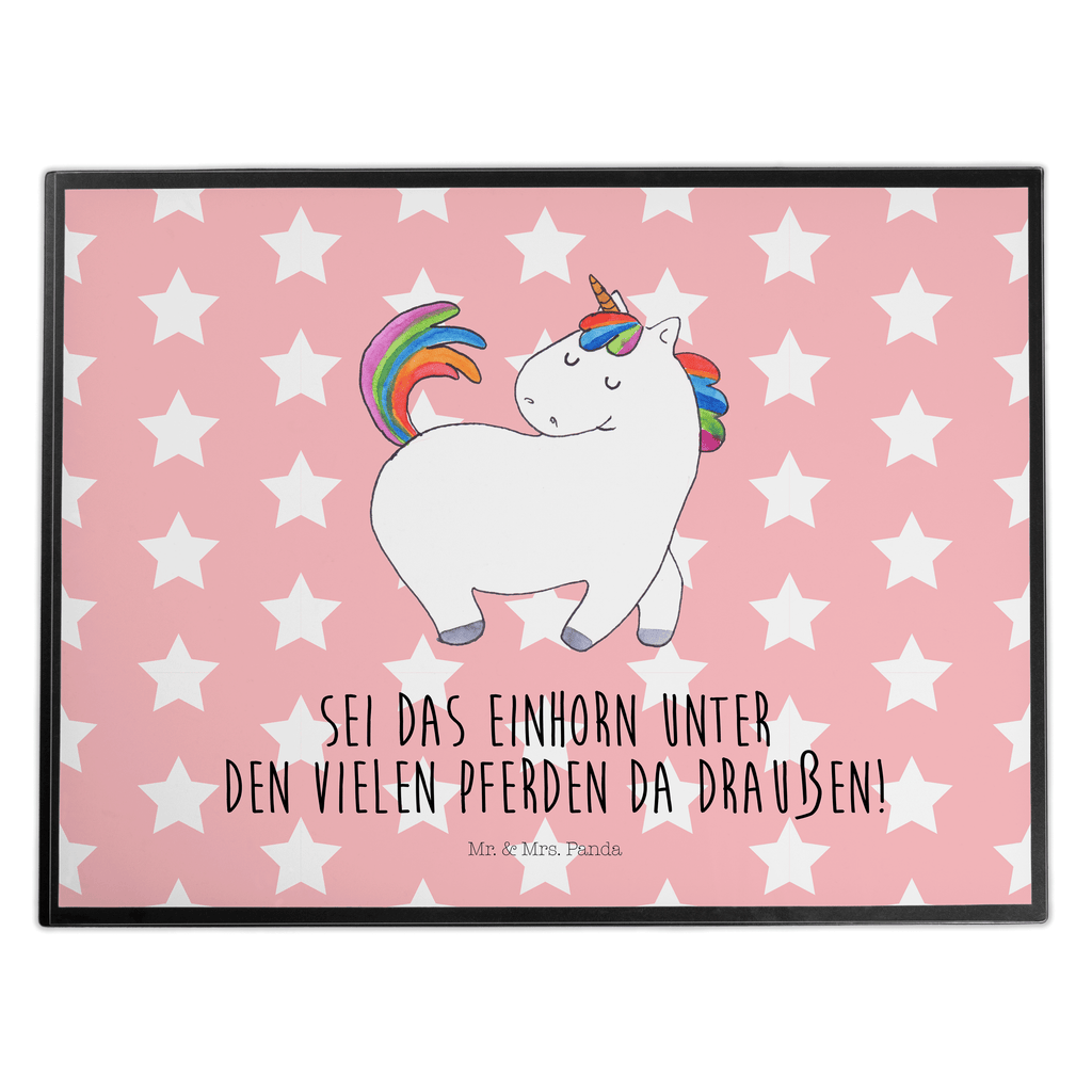 Schreibtischunterlage Einhorn stolzierend Schreibunterlage, Schreibtischauflage, Bürobedarf, Büroartikel, Schreibwaren, Schreibtisch Unterlagen, Schreibtischunterlage Groß, Einhorn, Einhörner, Einhorn Deko, Pegasus, Unicorn, stolz, anders, bunt, Pferd, Reiter, Reiten, Freundin, Geschenk