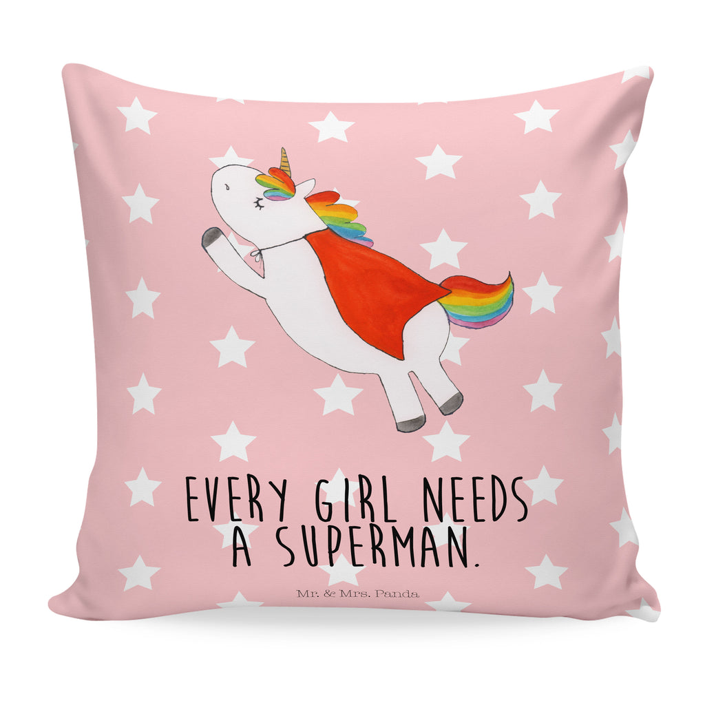 40x40 Kissen Einhorn Super Kissenhülle, Kopfkissen, Sofakissen, Dekokissen, Motivkissen, Einhorn, Einhörner, Einhorn Deko, Pegasus, Unicorn, Traummann, Superheld, Held, Freundin, Geschenk, Girl, Mädchen