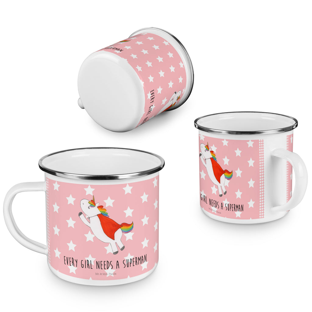 Camping Emaille Tasse Einhorn Super Campingtasse, Trinkbecher, Metalltasse, Outdoor Tasse, Emaille Trinkbecher, Blechtasse Outdoor, Emaille Campingbecher, Edelstahl Trinkbecher, Metalltasse für Camping, Kaffee Blechtasse, Camping Tasse Metall, Einhorn, Einhörner, Einhorn Deko, Pegasus, Unicorn, Traummann, Superheld, Held, Freundin, Geschenk, Girl, Mädchen