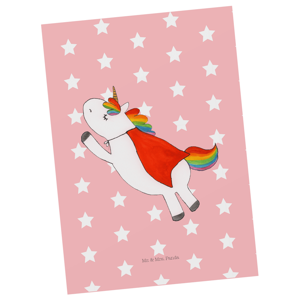 Postkarte Einhorn Super Geschenkkarte, Grußkarte, Karte, Einladung, Ansichtskarte, Geburtstagskarte, Einladungskarte, Einhorn, Einhörner, Einhorn Deko, Pegasus, Unicorn, Traummann, Superheld, Held, Freundin, Geschenk, Girl, Mädchen