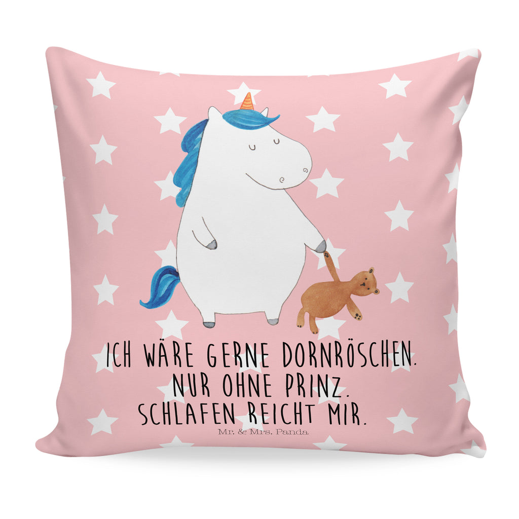 40x40 Kissen Einhorn Teddy Kissenhülle, Kopfkissen, Sofakissen, Dekokissen, Motivkissen, Einhorn, Einhörner, Einhorn Deko, Pegasus, Unicorn, schlafen, gute Nacht, Single, Bett, Träumen, Freundin, Singleleben