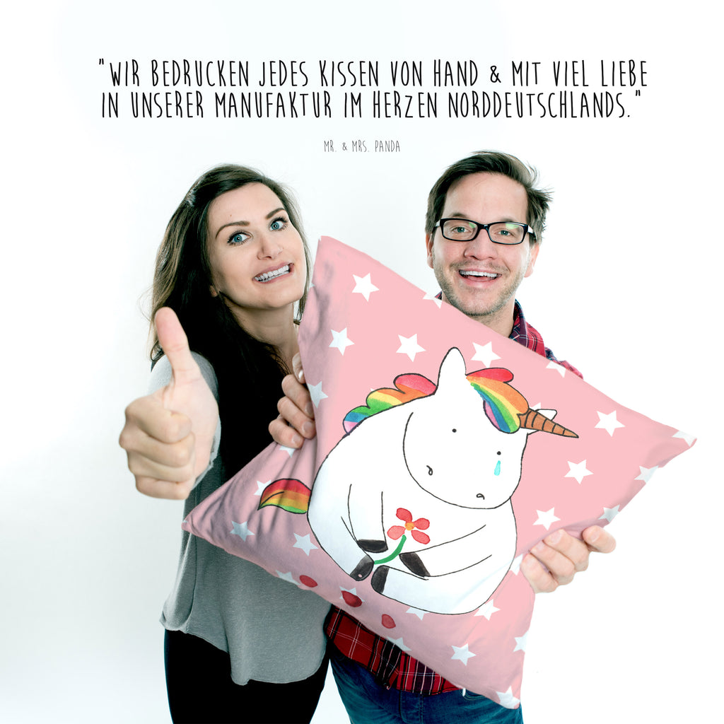 40x40 Kissen Einhorn Traurig Kissenhülle, Kopfkissen, Sofakissen, Dekokissen, Motivkissen, Einhorn, Einhörner, Einhorn Deko, Pegasus, Unicorn, Glitzer, Trösten. Freundschaft, Freunde, Liebe, Trauer, Grußkarte, Blume