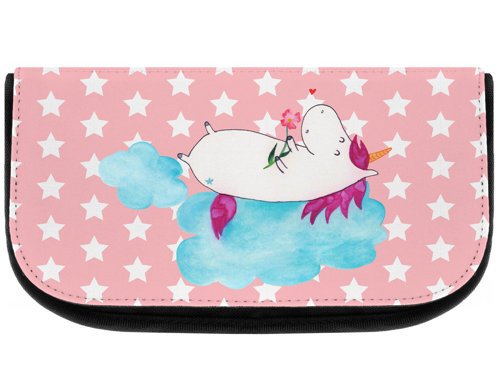 Kosmetiktasche Einhorn verliebt auf Wolke Kosmetikbeutel, Kulturtasche, Kulturbeutel, Schminktasche, Make-Up Tasche, Einhorn, Einhörner, Einhorn Deko, Pegasus, Unicorn, verliebt, Liebe, Liebesbeweis, Freundin, Wolke