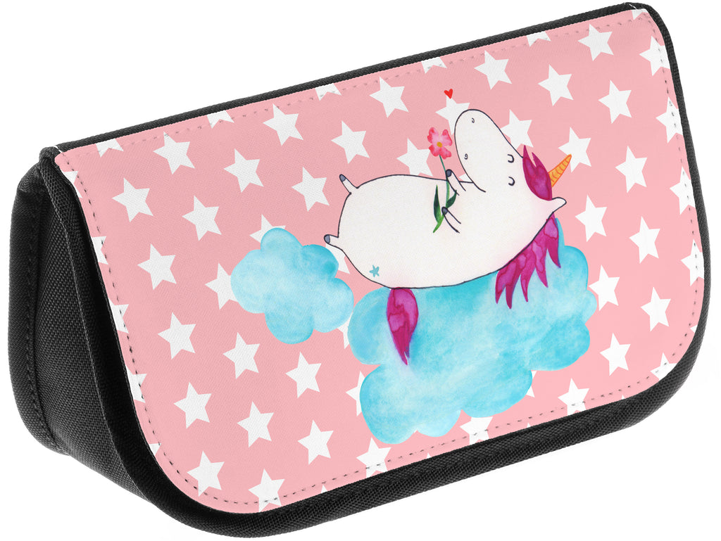 Kosmetiktasche Einhorn verliebt auf Wolke Kosmetikbeutel, Kulturtasche, Kulturbeutel, Schminktasche, Make-Up Tasche, Einhorn, Einhörner, Einhorn Deko, Pegasus, Unicorn, verliebt, Liebe, Liebesbeweis, Freundin, Wolke