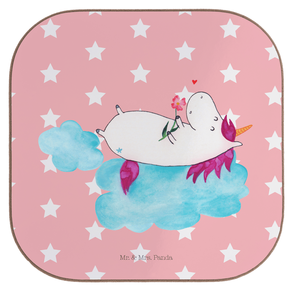Quadratische Untersetzer Einhorn verliebt auf Wolke Bierdeckel, Glasuntersetzer, Untersetzer Gläser, Getränkeuntersetzer, Einhorn, Einhörner, Einhorn Deko, Pegasus, Unicorn, verliebt, Liebe, Liebesbeweis, Freundin, Wolke