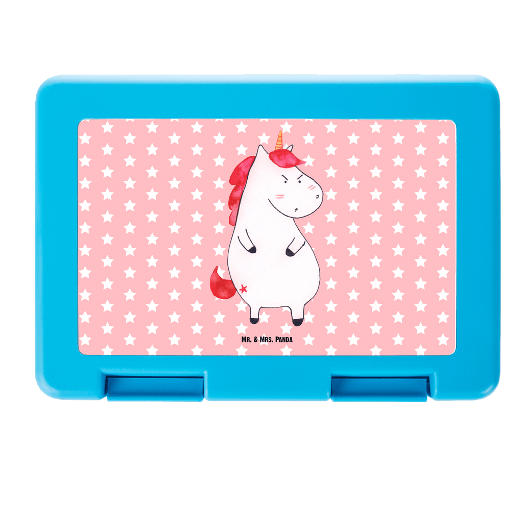 Brotdose Einhorn wütend Brotbox, Snackbox, Lunch box, Butterbrotdose, Brotzeitbox, Einhorn, Einhörner, Einhorn Deko, Pegasus, Unicorn, Realität, Ansage, lustlos, nein, Büro, Arbeit, wütend, dumme Fragen, lustig, Spaß, Geschenk