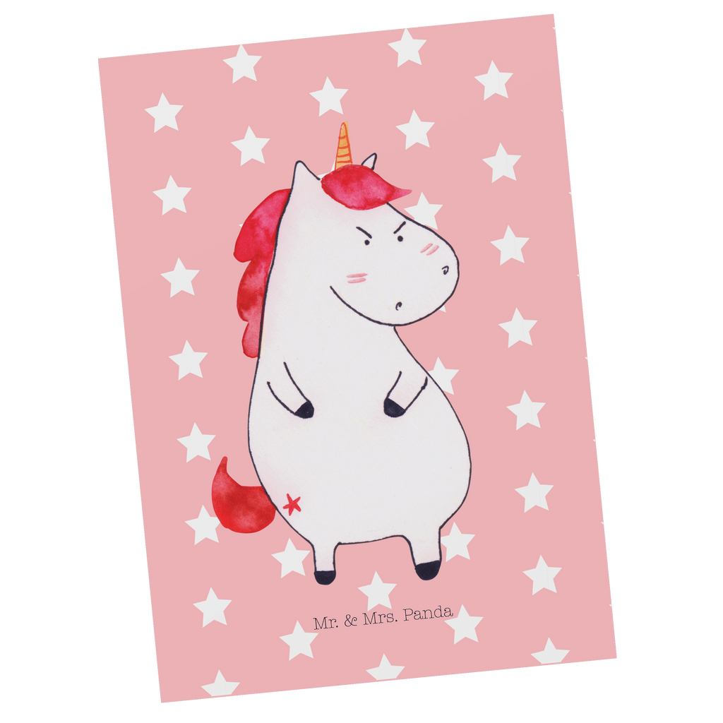 Postkarte Einhorn wütend Geschenkkarte, Grußkarte, Karte, Einladung, Ansichtskarte, Geburtstagskarte, Einladungskarte, Einhorn, Einhörner, Einhorn Deko, Pegasus, Unicorn, Realität, Ansage, lustlos, nein, Büro, Arbeit, wütend, dumme Fragen, lustig, Spaß, Geschenk
