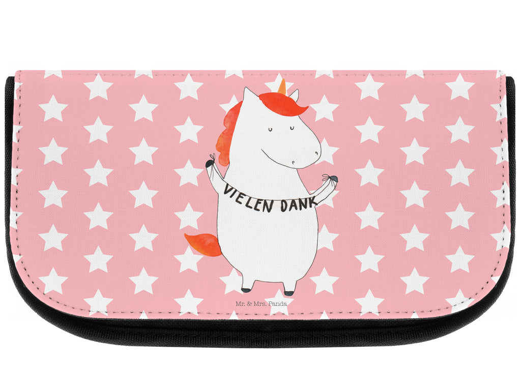 Kosmetiktasche Einhorn Vielen Dank Kosmetikbeutel, Kulturtasche, Kulturbeutel, Schminktasche, Make-Up Tasche, Einhorn, Einhörner, Einhorn Deko, Pegasus, Unicorn, Danke, vielen Dank, Dankeschön, Danksagung