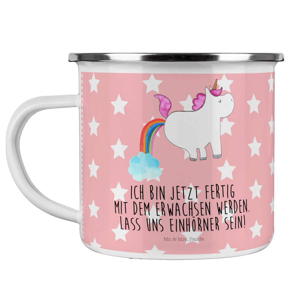 Camping Emaille Tasse Einhorn Pupsend Campingtasse, Trinkbecher, Metalltasse, Outdoor Tasse, Emaille Trinkbecher, Blechtasse Outdoor, Emaille Campingbecher, Edelstahl Trinkbecher, Metalltasse für Camping, Kaffee Blechtasse, Camping Tasse Metall, Einhorn, Einhörner, Einhorn Deko, Pegasus, Unicorn, Pups, Regenbogen, Glitzer, Einhornpower, Erwachsenwerden, Spaß, lustig, Freundin