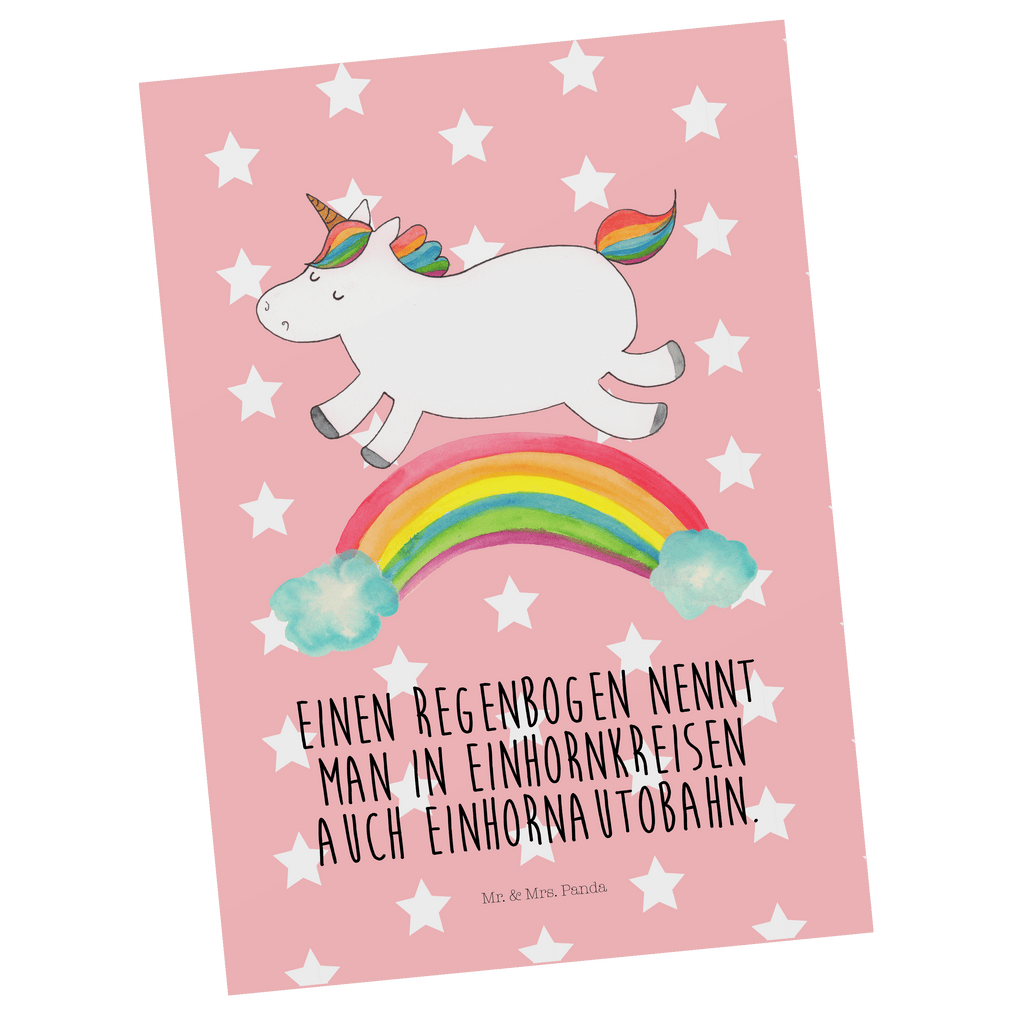 Postkarte Einhorn Regenbogen Geschenkkarte, Grußkarte, Karte, Einladung, Ansichtskarte, Geburtstagskarte, Einladungskarte, Dankeskarte, Einhorn, Einhörner, Einhorn Deko, Pegasus, Unicorn, Regenbogen, Glitzer, Einhornpower, Erwachsenwerden, Einhornautobahn