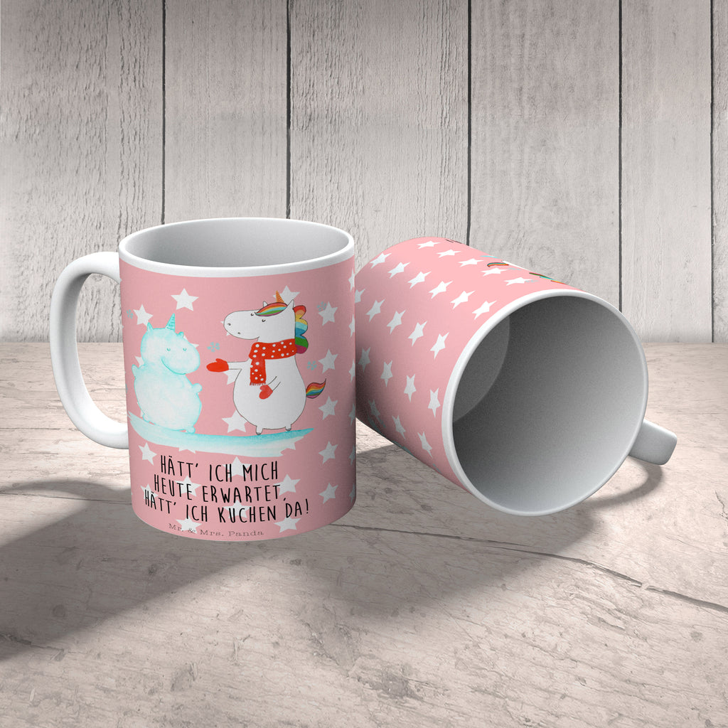 Tasse Einhorn Schneemann Einhorn, Unicorn, Schneemann, Winter, Schnee, Kuchen, Weihnachten, kalt, Mütze, Handschuhe, X-Mas Becher, Kaffeetasse, Kaffeebecher, Tee, Frühstück, Büro  Einhorn, Einhörner, Einhorn Deko, Pegasus, Unicorn
