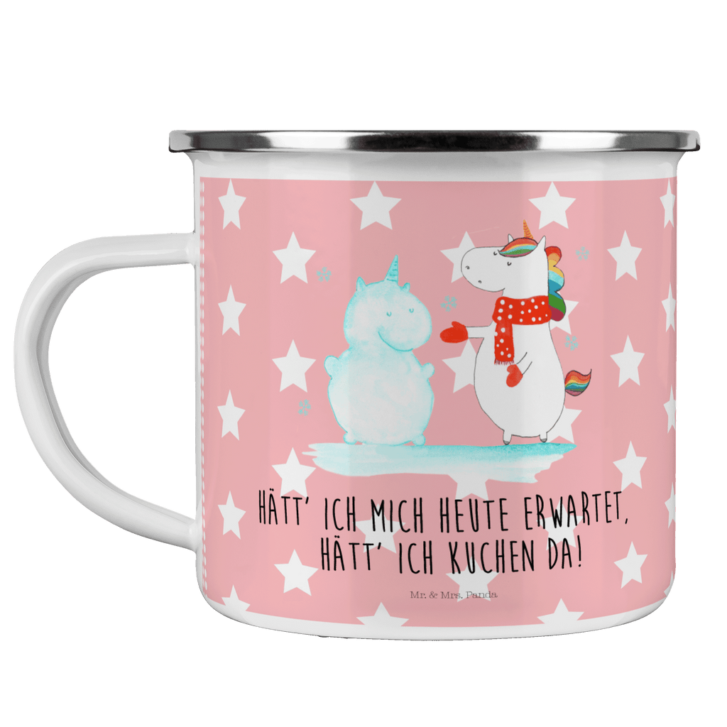 Camping Emaille Tasse Einhorn Schneemann Campingtasse, Trinkbecher, Metalltasse, Outdoor Tasse, Emaille Trinkbecher, Blechtasse Outdoor, Emaille Campingbecher, Edelstahl Trinkbecher, Metalltasse für Camping, Kaffee Blechtasse, Camping Tasse Metall, Einhorn, Einhörner, Einhorn Deko, Pegasus, Unicorn, Schneemann, Winter, Schnee, Kuchen, Weihnachten, kalt, Mütze, Handschuhe, X-Mas