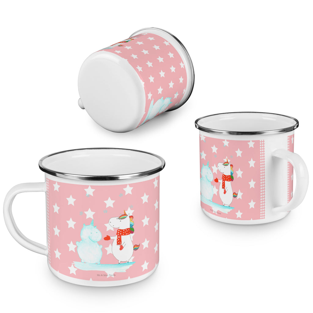 Camping Emaille Tasse Einhorn Schneemann Campingtasse, Trinkbecher, Metalltasse, Outdoor Tasse, Emaille Trinkbecher, Blechtasse Outdoor, Emaille Campingbecher, Edelstahl Trinkbecher, Metalltasse für Camping, Kaffee Blechtasse, Camping Tasse Metall, Einhorn, Einhörner, Einhorn Deko, Pegasus, Unicorn, Schneemann, Winter, Schnee, Kuchen, Weihnachten, kalt, Mütze, Handschuhe, X-Mas