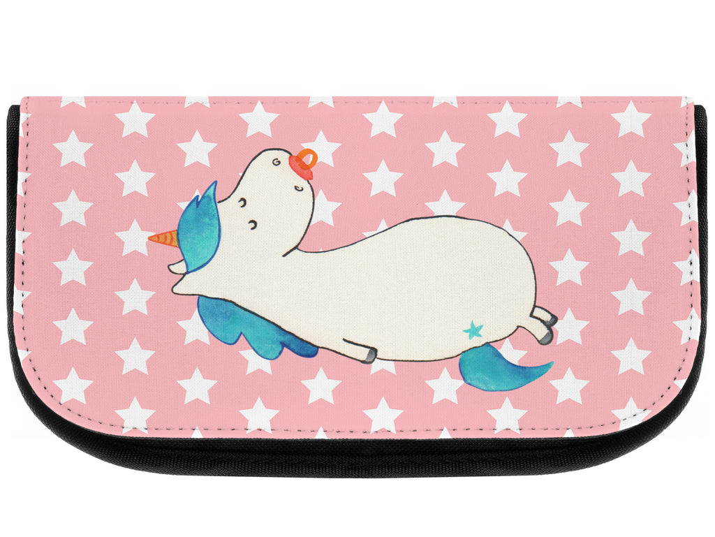 Kosmetiktasche Einhorn Schnullie Kosmetikbeutel, Kulturtasche, Kulturbeutel, Schminktasche, Make-Up Tasche, Einhorn, Einhörner, Einhorn Deko, Pegasus, Unicorn, Baby, Kleinkind, Geburt, Geburtstag, Säugling, Schnuller, Geschenk Geburt, Mutter, Mama