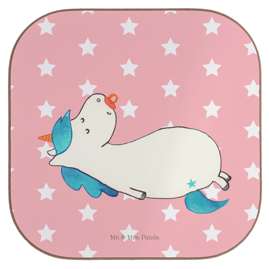 Quadratische Untersetzer Einhorn Schnullie Bierdeckel, Glasuntersetzer, Untersetzer Gläser, Getränkeuntersetzer, Einhorn, Einhörner, Einhorn Deko, Pegasus, Unicorn, Baby, Kleinkind, Geburt, Geburtstag, Säugling, Schnuller, Geschenk Geburt, Mutter, Mama