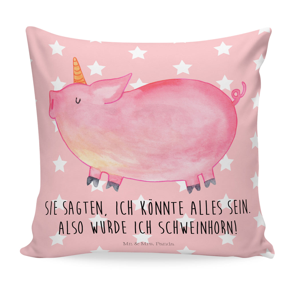 40x40 Kissen Einhorn Schweinhorn Kissenhülle, Kopfkissen, Sofakissen, Dekokissen, Motivkissen, Einhorn, Einhörner, Einhorn Deko, Pegasus, Unicorn, Party, Spaß, Schwein, Schweinhorn, Bauer, witzig. lustig, Spruch, geschenk, Pig, Piggy, funny, english, englisch