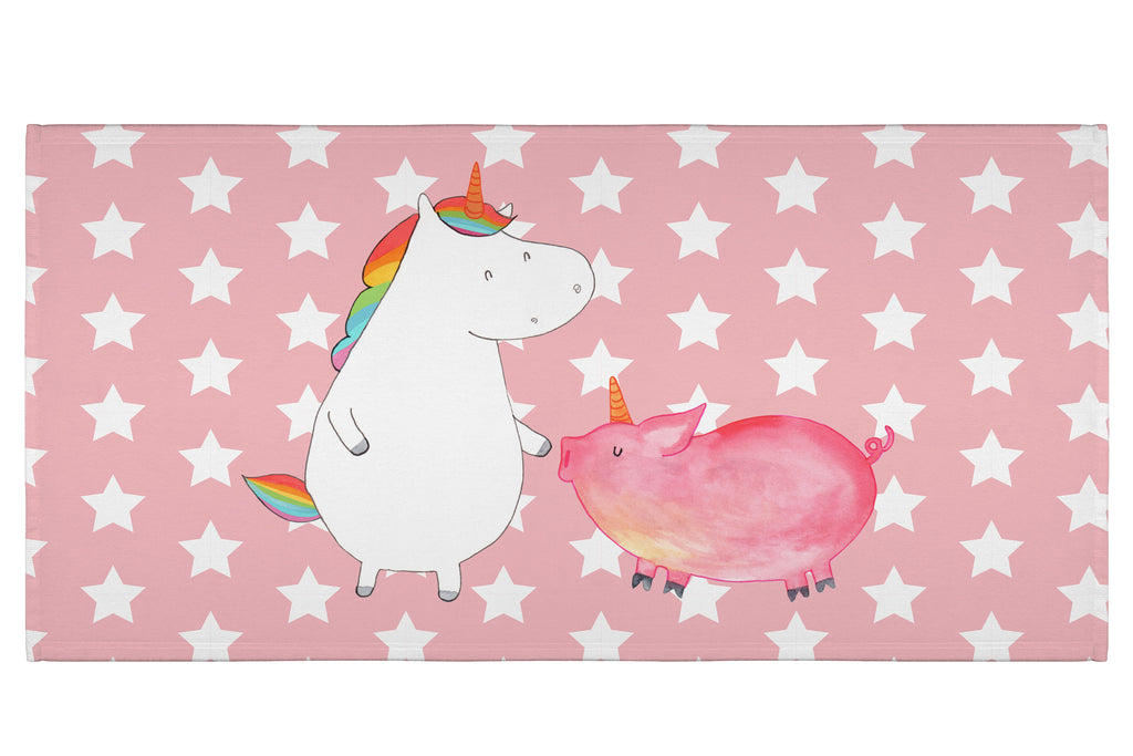 50 x 100 Handtuch Einhorn + Schweinhorn Handtuch, Badehandtuch, Badezimmer, Handtücher, groß, Kinder, Baby, Einhorn, Einhörner, Einhorn Deko, Pegasus, Unicorn, Freundschaft, Schweinhorn, Schwein, Freundin, Schweinchen