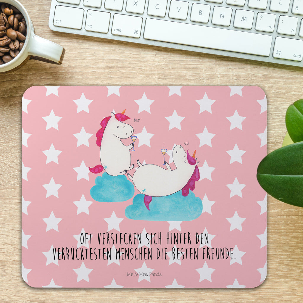 Mauspad Einhörner Sekt Mousepad, Computer zubehör, Büroausstattung, PC Zubehör, Arbeitszimmer, Mauspad, Einzigartiges Mauspad, Designer Mauspad, Einhorn, Einhörner, Einhorn Deko, Pegasus, Unicorn, Freundinnen, Freundin, BFF, Sekt, Mädelsabend, Spaß, Party, Korken, Anstoßen, Beste