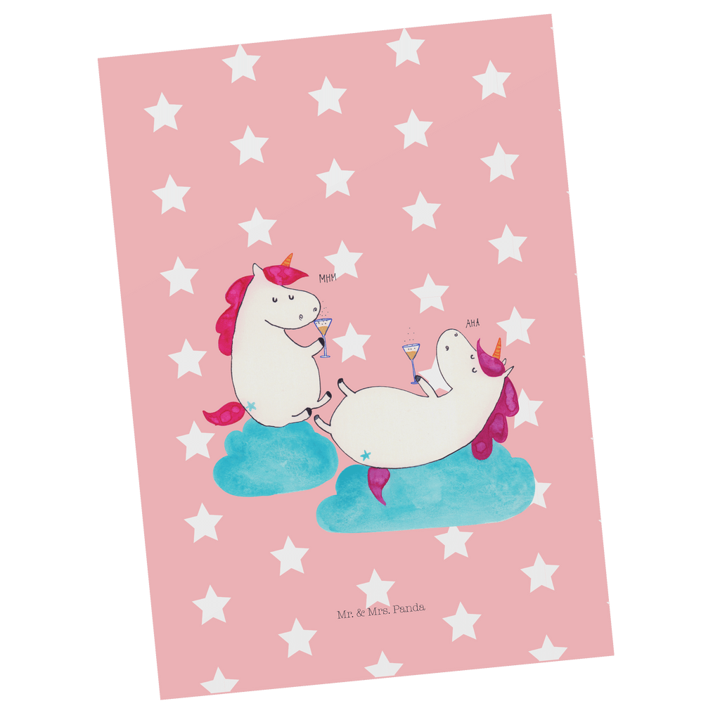Postkarte Einhörner Sekt Geschenkkarte, Grußkarte, Karte, Einladung, Ansichtskarte, Geburtstagskarte, Einladungskarte, Einhorn, Einhörner, Einhorn Deko, Pegasus, Unicorn, Freundinnen, Freundin, BFF, Sekt, Mädelsabend, Spaß, Party, Korken, Anstoßen, Beste