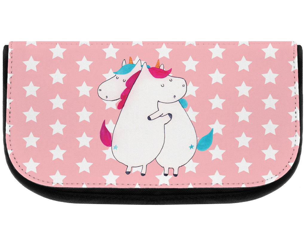 Kosmetiktasche Einhörner Umarmen Kosmetikbeutel, Kulturtasche, Kulturbeutel, Schminktasche, Make-Up Tasche, Einhorn, Einhörner, Einhorn Deko, Pegasus, Unicorn, Freundinnen, Freundin, BFF, Schwester, Schwestern, Familie, Geschwister, Sister, Liebe