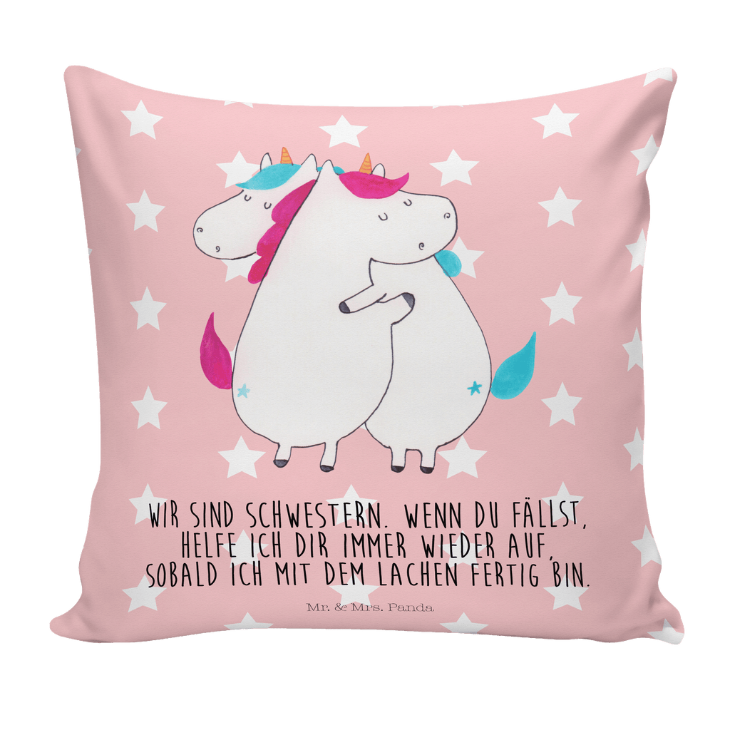 40x40 Kissen Einhörner Umarmen Kissenhülle, Kopfkissen, Sofakissen, Dekokissen, Motivkissen, Einhorn, Einhörner, Einhorn Deko, Pegasus, Unicorn, Freundinnen, Freundin, BFF, Schwester, Schwestern, Familie, Geschwister, Sister, Liebe