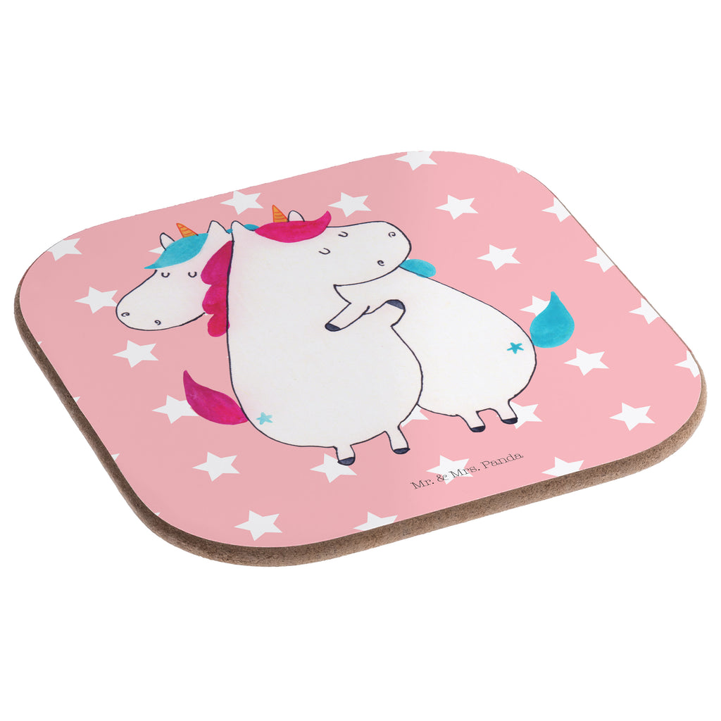 Quadratische Untersetzer Einhörner Umarmen Bierdeckel, Glasuntersetzer, Untersetzer Gläser, Getränkeuntersetzer, Einhorn, Einhörner, Einhorn Deko, Pegasus, Unicorn, Freundinnen, Freundin, BFF, Schwester, Schwestern, Familie, Geschwister, Sister, Liebe