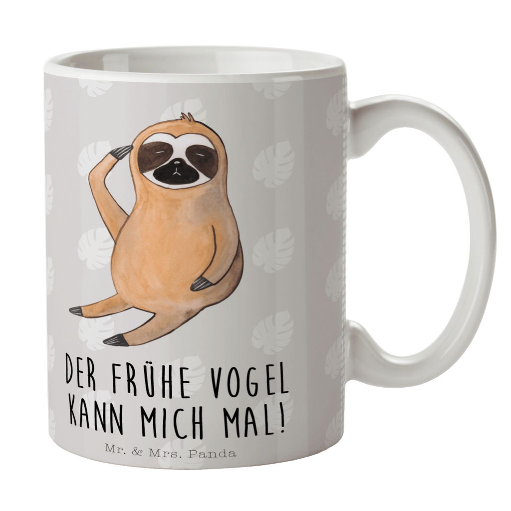 Tasse Faultier Vogel zeigen Faultier, Faultiere, faul, Lieblingstier, Spinner, früher Vogel, der frühe Vogel, Frühaufsteher, Morgenmuffel, Vogel, Faultierwelt Becher, Kaffeetasse, Kaffeebecher, Tee, Frühstück, Büro  Faultier, Faultier Geschenk, Faultier Deko