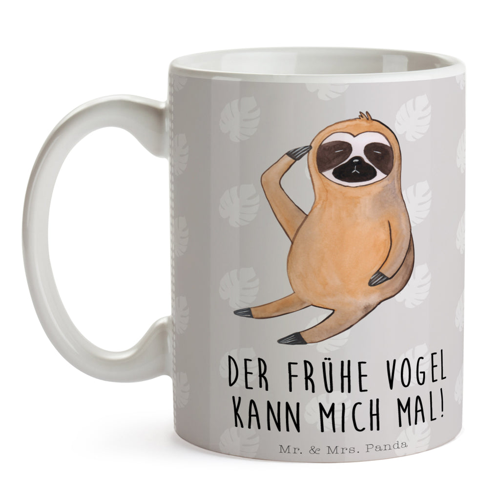 Tasse Faultier Vogel zeigen Faultier, Faultiere, faul, Lieblingstier, Spinner, früher Vogel, der frühe Vogel, Frühaufsteher, Morgenmuffel, Vogel, Faultierwelt Becher, Kaffeetasse, Kaffeebecher, Tee, Frühstück, Büro  Faultier, Faultier Geschenk, Faultier Deko