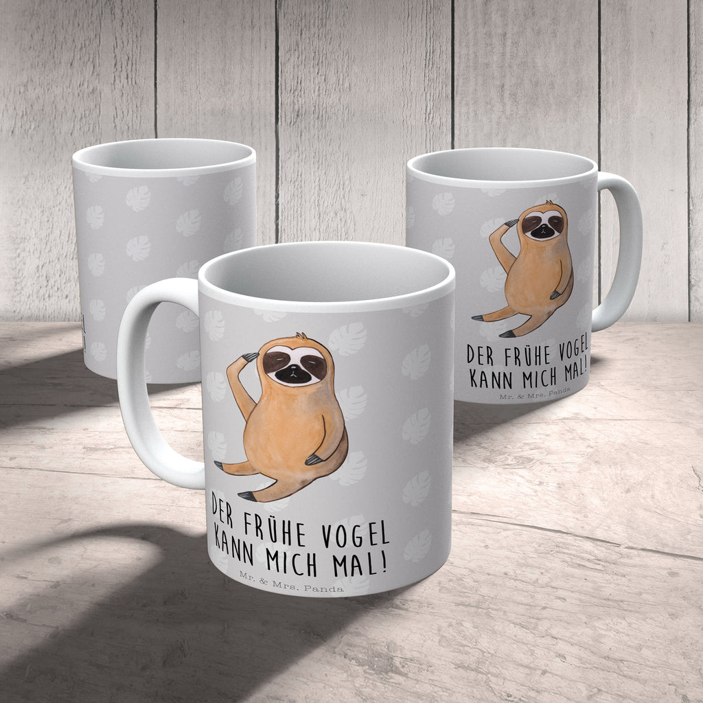 Tasse Faultier Vogel zeigen Faultier, Faultiere, faul, Lieblingstier, Spinner, früher Vogel, der frühe Vogel, Frühaufsteher, Morgenmuffel, Vogel, Faultierwelt Becher, Kaffeetasse, Kaffeebecher, Tee, Frühstück, Büro  Faultier, Faultier Geschenk, Faultier Deko
