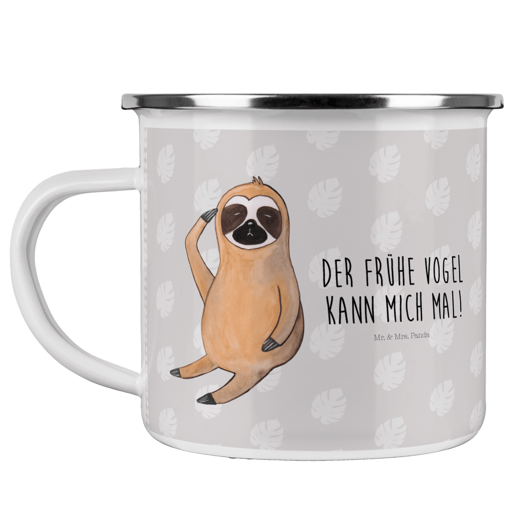 Camping Emaille Tasse Faultier Vogel zeigen Campingtasse, Trinkbecher, Metalltasse, Outdoor Tasse, Emaille Trinkbecher, Blechtasse Outdoor, Emaille Campingbecher, Edelstahl Trinkbecher, Metalltasse für Camping, Kaffee Blechtasse, Camping Tasse Metall, Faultier, Faultier Geschenk, Faultier Deko, Faultiere, faul, Lieblingstier, Spinner, früher Vogel, der frühe Vogel, Frühaufsteher, Morgenmuffel, Vogel, Faultierwelt