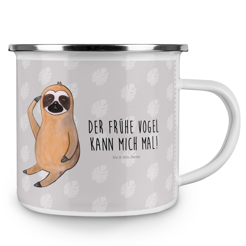 Camping Emaille Tasse Faultier Vogel zeigen Campingtasse, Trinkbecher, Metalltasse, Outdoor Tasse, Emaille Trinkbecher, Blechtasse Outdoor, Emaille Campingbecher, Edelstahl Trinkbecher, Metalltasse für Camping, Kaffee Blechtasse, Camping Tasse Metall, Faultier, Faultier Geschenk, Faultier Deko, Faultiere, faul, Lieblingstier, Spinner, früher Vogel, der frühe Vogel, Frühaufsteher, Morgenmuffel, Vogel, Faultierwelt