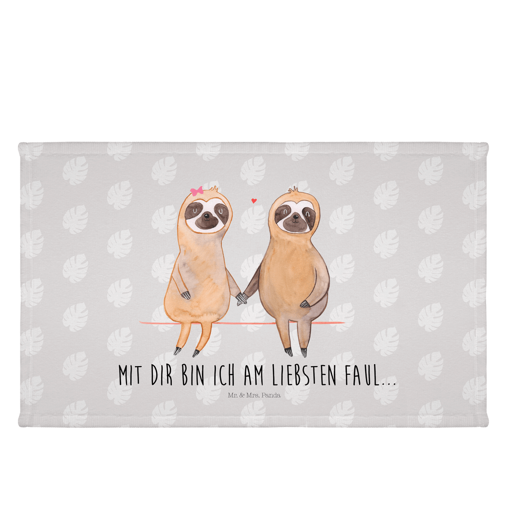Gäste Handtuch Faultier Pärchen Gästetuch, Reisehandtuch, Sport Handtuch, Frottier, Kinder Handtuch, Faultier, Faultier Geschenk, Faultier Deko, Faultiere, faul, Lieblingstier, Liebe, Liebespaar, Faultierliebe, Faultierpärchen, verliebt, verlobt, gemeinsam, relaxen, Pärchen, Beziehung, Langsamkeit
