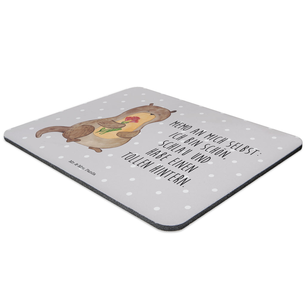 Mauspad Otter Blumenstrauß Mousepad, Computer zubehör, Büroausstattung, PC Zubehör, Arbeitszimmer, Mauspad, Einzigartiges Mauspad, Designer Mauspad, Otter, Fischotter, Seeotter, Otter Seeotter See Otter