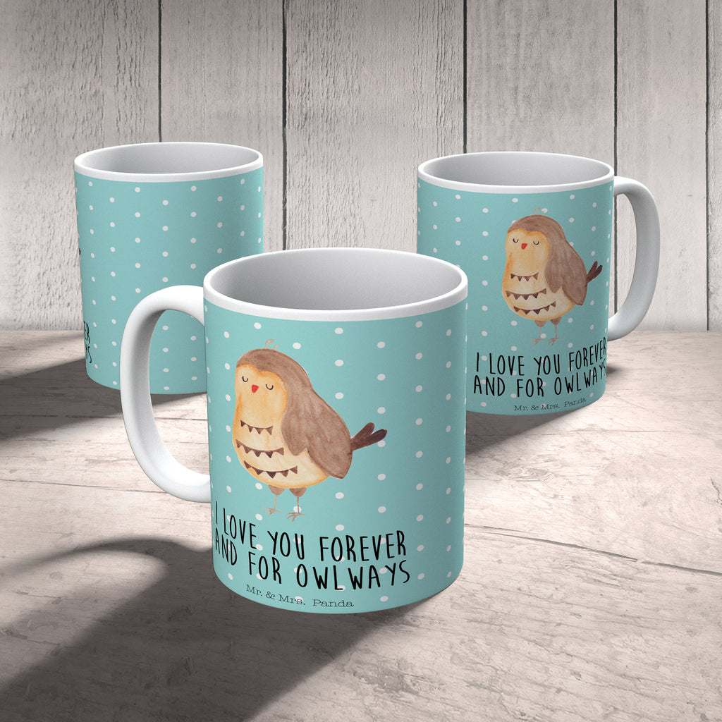 Tasse Eule Zufrieden Eule Spruch, Eule deko, Owl, Liebe Spruch, Romantisch, Wortspiel lustig, Spruch schön, Geschenk Hochzeitstag Becher, Kaffeetasse, Kaffeebecher, Tee, Frühstück, Büro  Eule