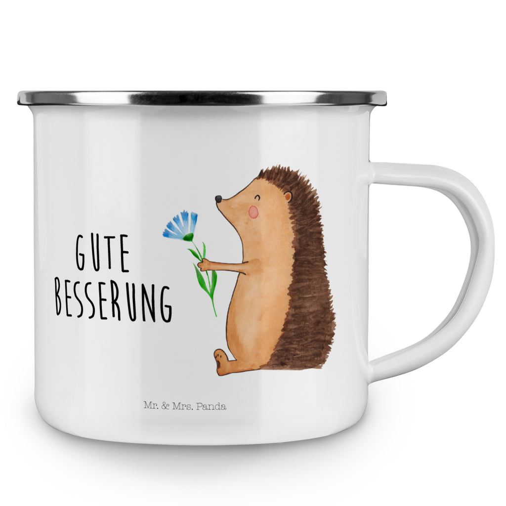 Camping Emaille Tasse Igel mit Blume Campingtasse, Trinkbecher, Metalltasse, Outdoor Tasse, Emaille Trinkbecher, Blechtasse Outdoor, Emaille Campingbecher, Edelstahl Trinkbecher, Metalltasse für Camping, Kaffee Blechtasse, Camping Tasse Metall, Tiermotive, Gute Laune, lustige Sprüche, Tiere, Igel, Gute Besserung, Genesungswünsche, Krankheit, Krankenhaus, krank, Besuch