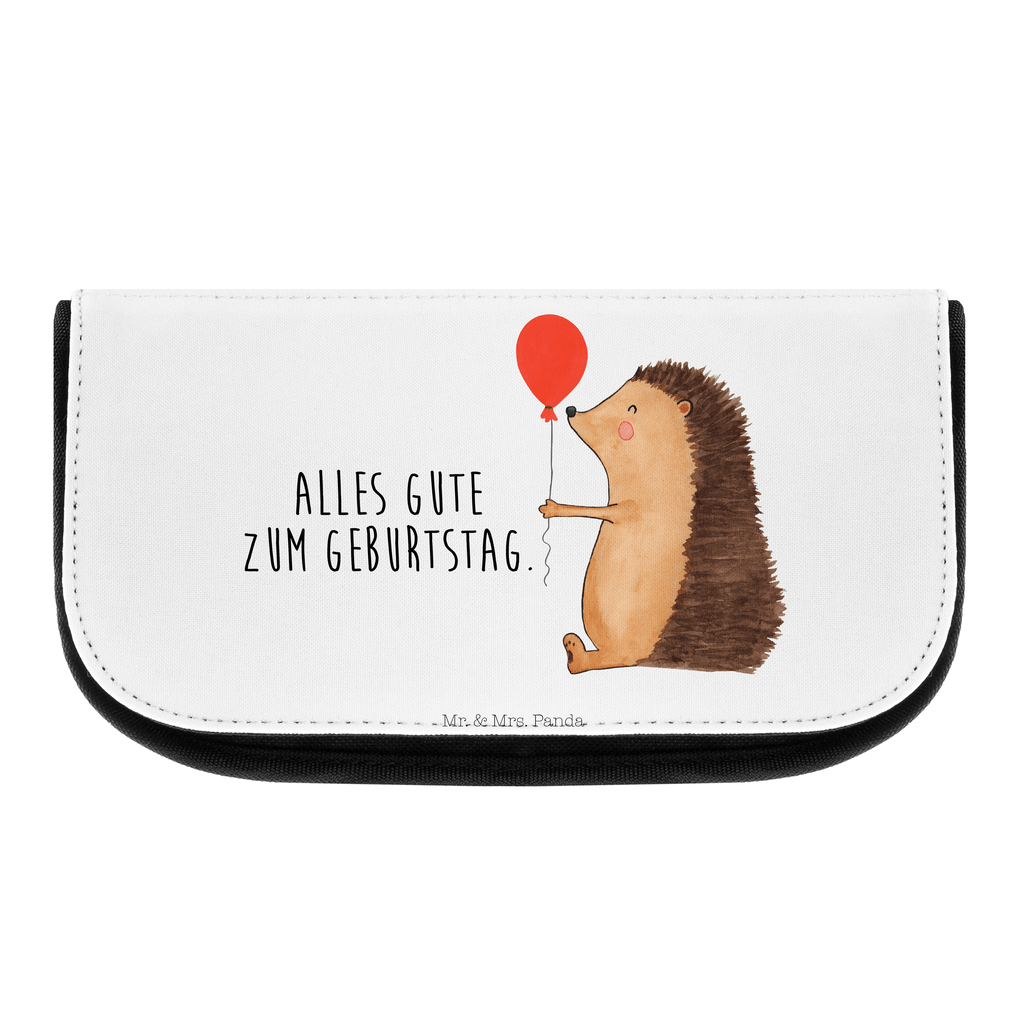 Kosmetiktasche Igel mit Luftballon Kosmetikbeutel, Kulturtasche, Kulturbeutel, Schminktasche, Make-Up Tasche, Tiermotive, Gute Laune, lustige Sprüche, Tiere, Igel, Geburtstag, Herzlichen Glückwunsch, Glückwunsch, Geburtstagskind, Ballon, Happy Birthday