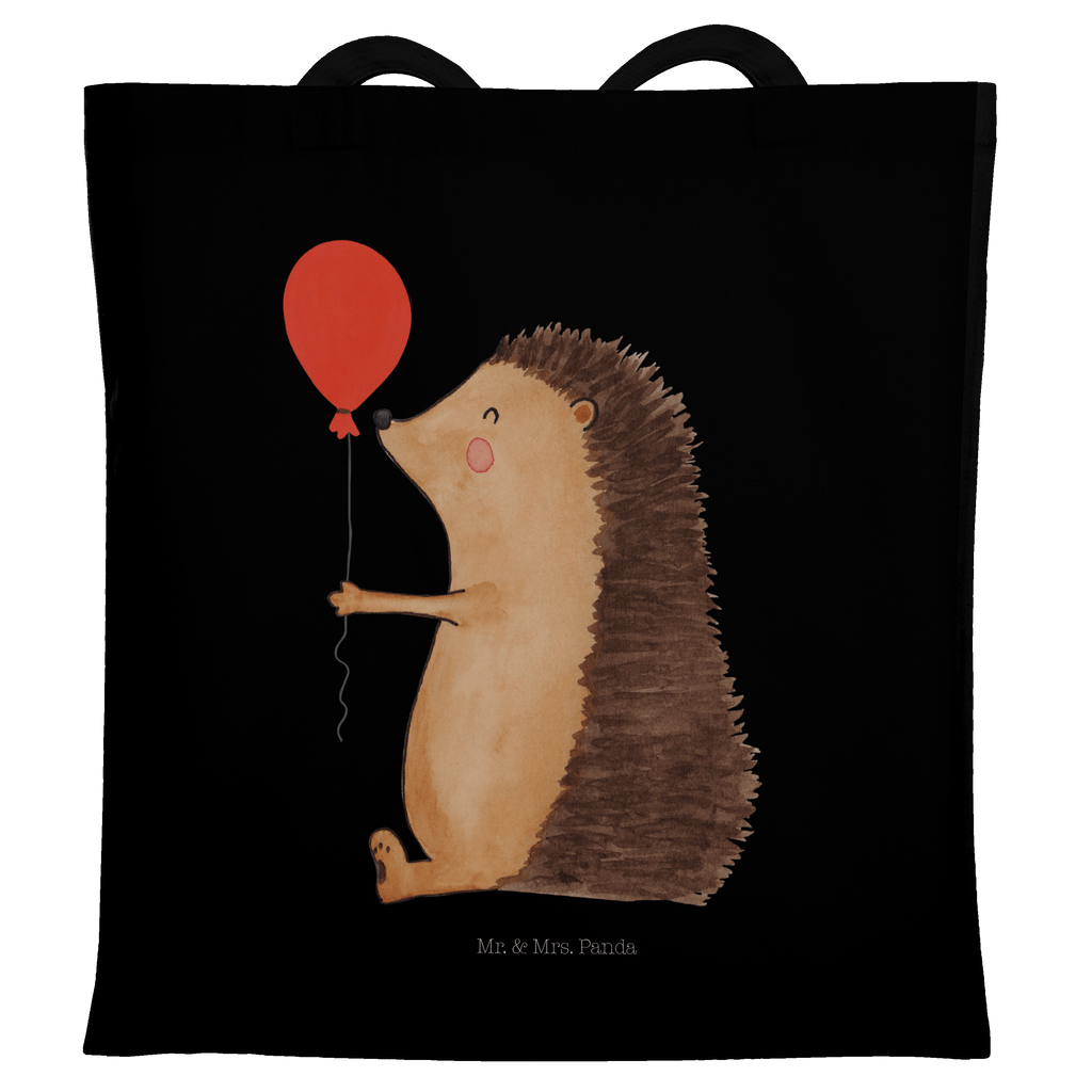 Tragetasche Igel mit Luftballon Beuteltasche, Beutel, Einkaufstasche, Jutebeutel, Stoffbeutel, Tiermotive, Gute Laune, lustige Sprüche, Tiere, Igel, Geburtstag, Herzlichen Glückwunsch, Glückwunsch, Geburtstagskind, Ballon, Happy Birthday